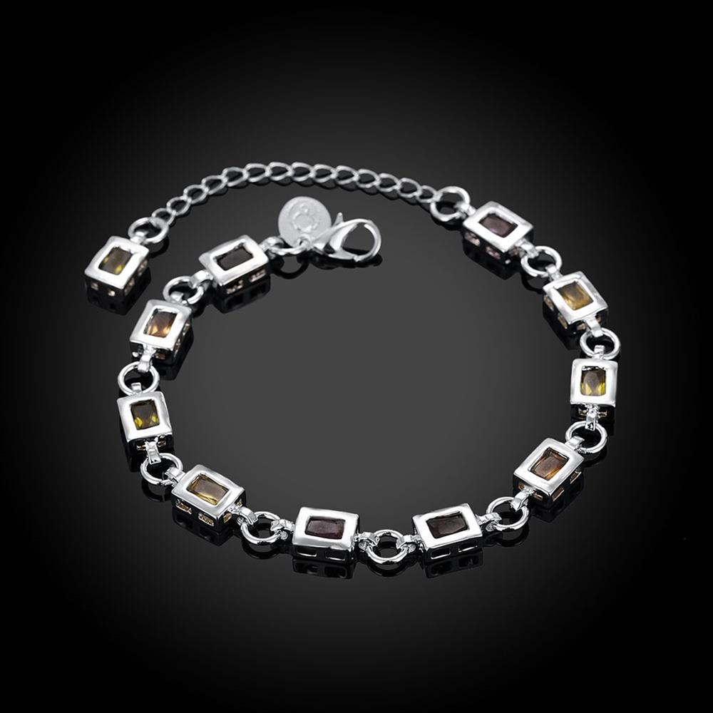 Wholesale Romantic Silver Geometric Bracelet TGSPB272 2