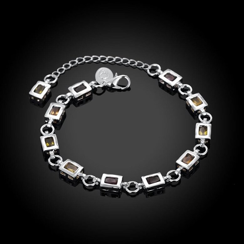 Wholesale Romantic Silver Geometric Bracelet TGSPB272 2