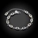 Wholesale Romantic Silver Geometric Bracelet TGSPB272 2 small