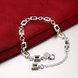 Wholesale Romantic Silver Geometric Bracelet TGSPB272 3 small
