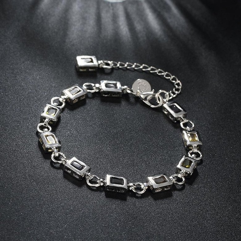 Wholesale Romantic Silver Geometric Bracelet TGSPB272 4