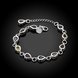 Wholesale Romantic Water drop clasp chain Silver Bracelet TGSPB012 2 small