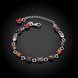 Wholesale Classic Colorful Stones clasp chain Silver Bracelet TGSPB013 4 small