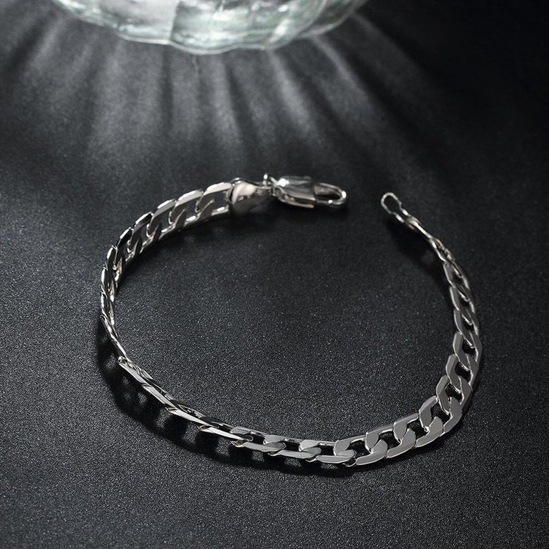 Wholesale Romantic Silver Round Bracelet TGSPB284 2