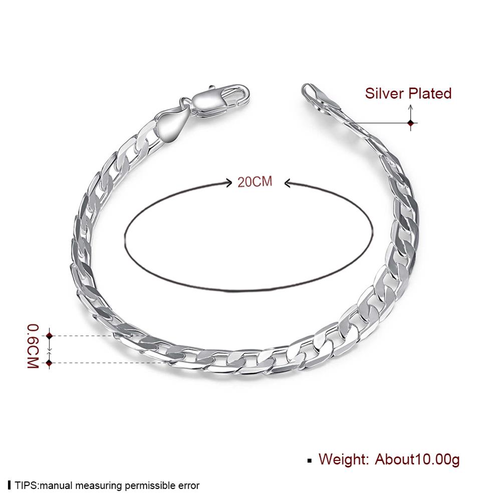 Wholesale Romantic Silver Round Bracelet TGSPB284 3
