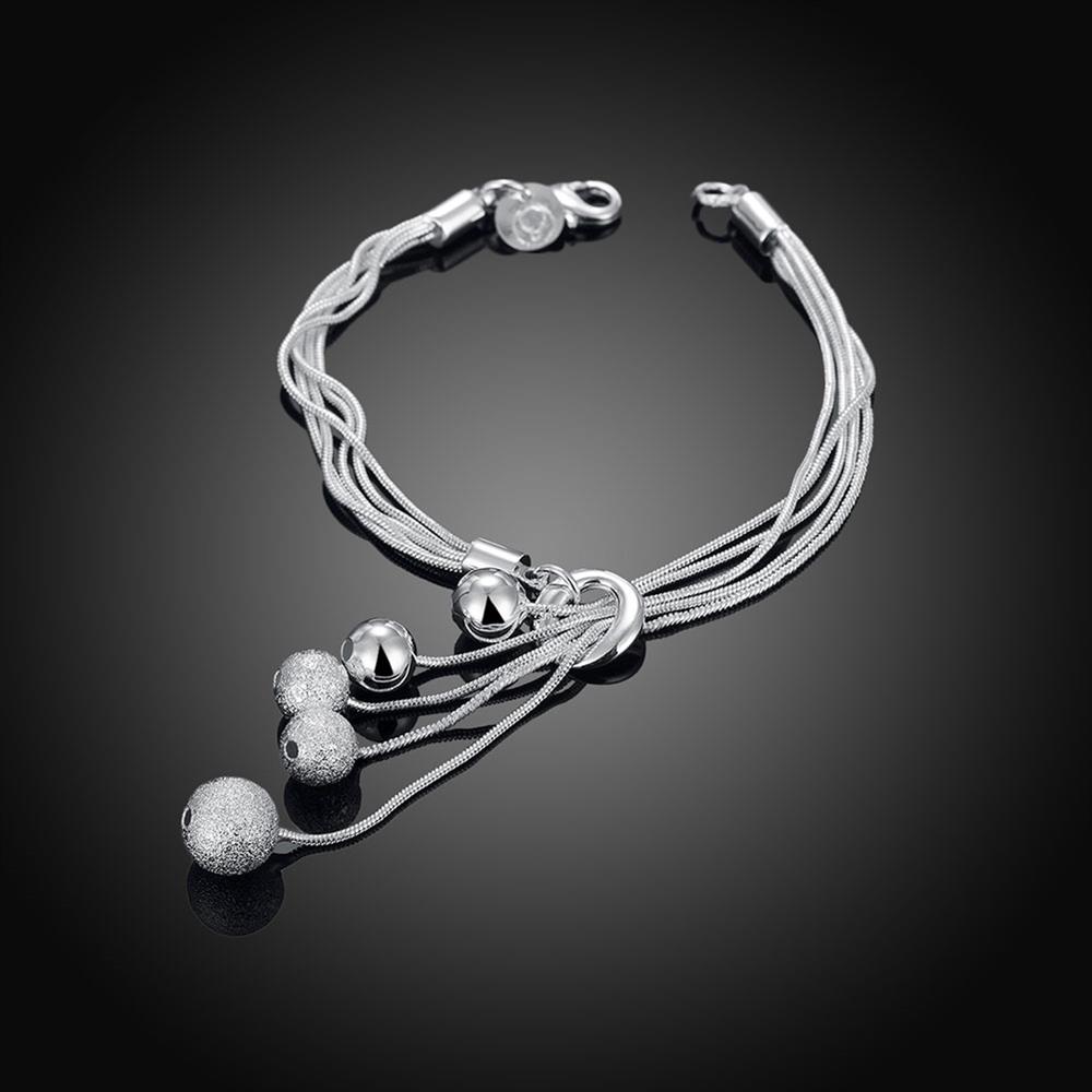 Wholesale Romantic Silver Ball Bracelet TGSPB288 0
