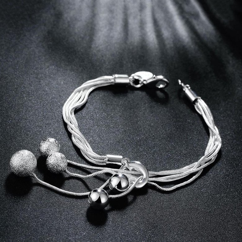 Wholesale Romantic Silver Ball Bracelet TGSPB288 1