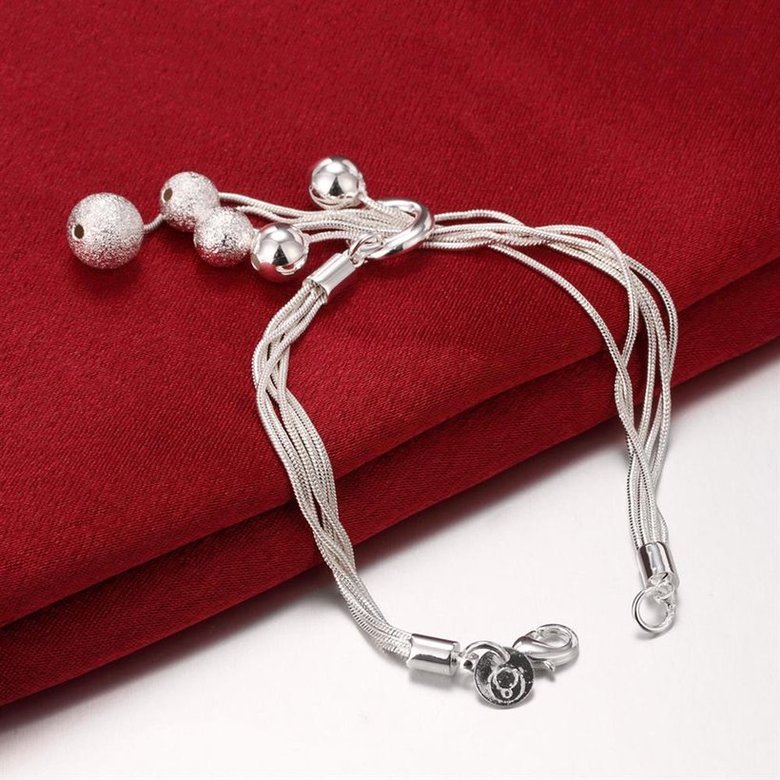 Wholesale Romantic Silver Ball Bracelet TGSPB288 3