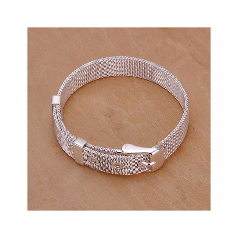 Wholesale Trendy Silver Round Bracelet TGSPB298 1