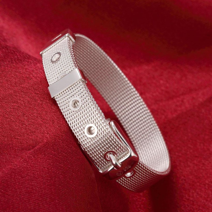 Wholesale Trendy Silver Round Bracelet TGSPB298 2