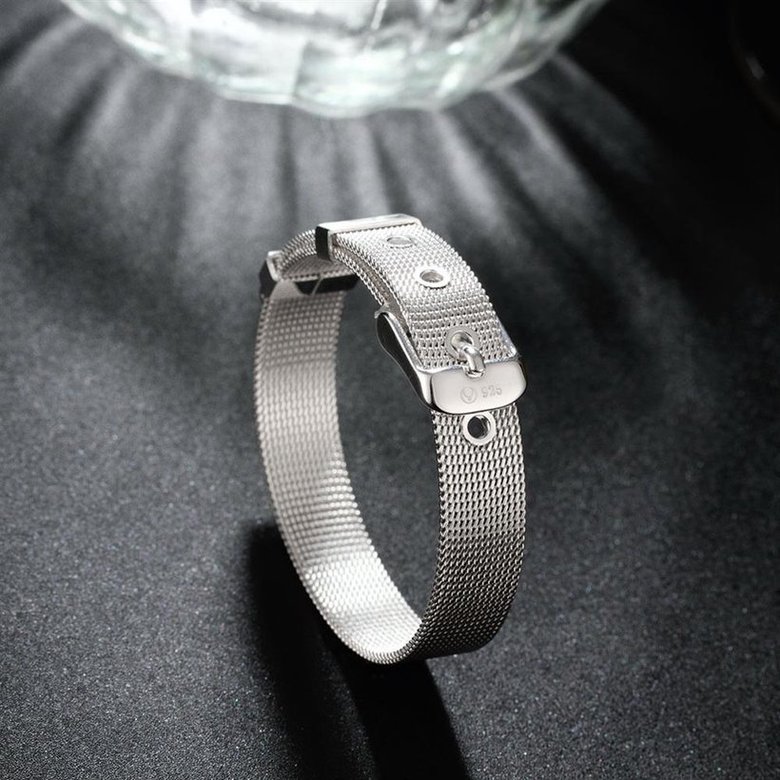 Wholesale Trendy Silver Round Bracelet TGSPB298 3