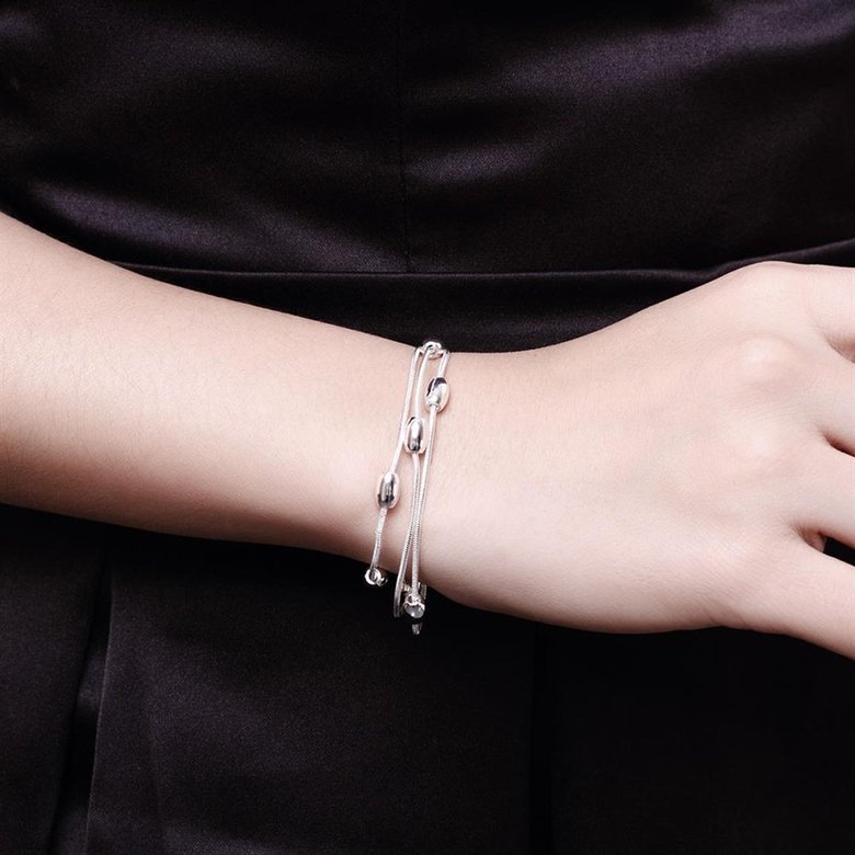 Wholesale Trendy Silver Ball Bracelet TGSPB300 4