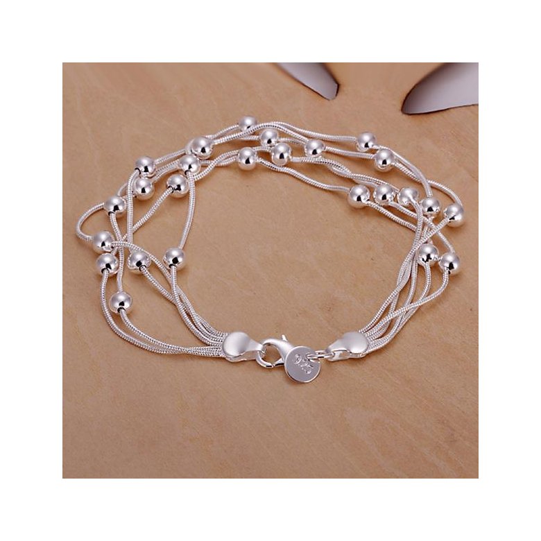 Wholesale Romantic Silver Ball Bracelet TGSPB304 0