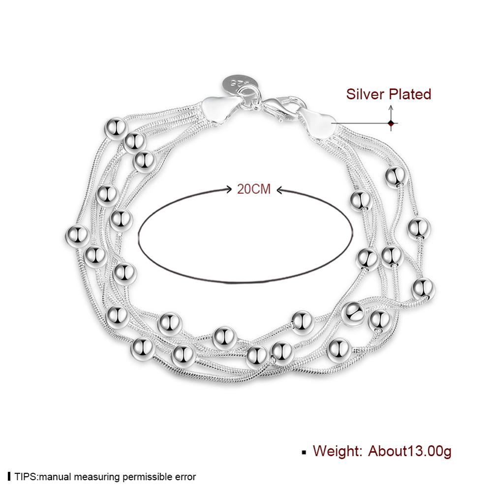 Wholesale Romantic Silver Ball Bracelet TGSPB304 1