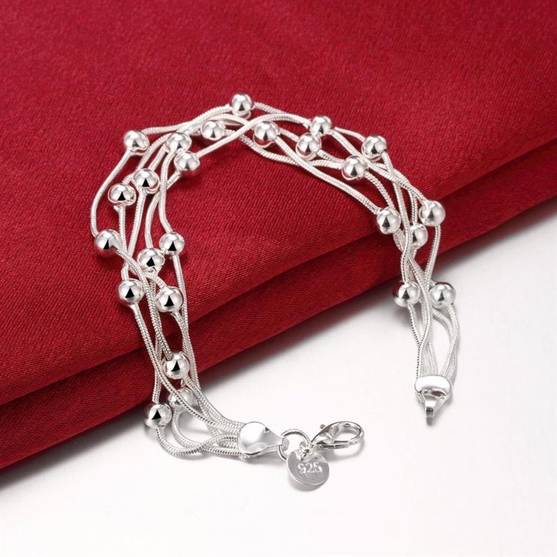 Wholesale Romantic Silver Ball Bracelet TGSPB304 3