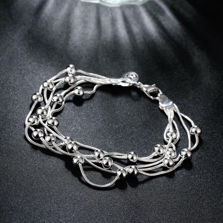 Wholesale Romantic Silver Ball Bracelet TGSPB304 4