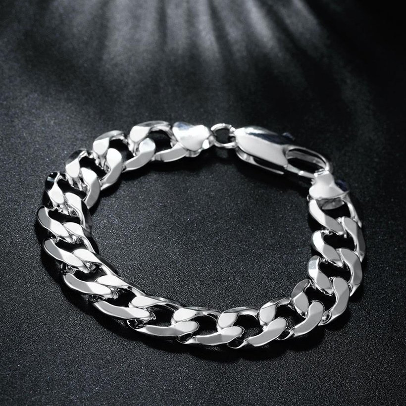 Wholesale Trendy Silver Round Bracelet TGSPB313 3