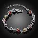 Wholesale Romantic Colorful Stones Silver Bracelet TGSPB014 1 small