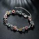 Wholesale Romantic Colorful Stones Silver Bracelet TGSPB014 2 small