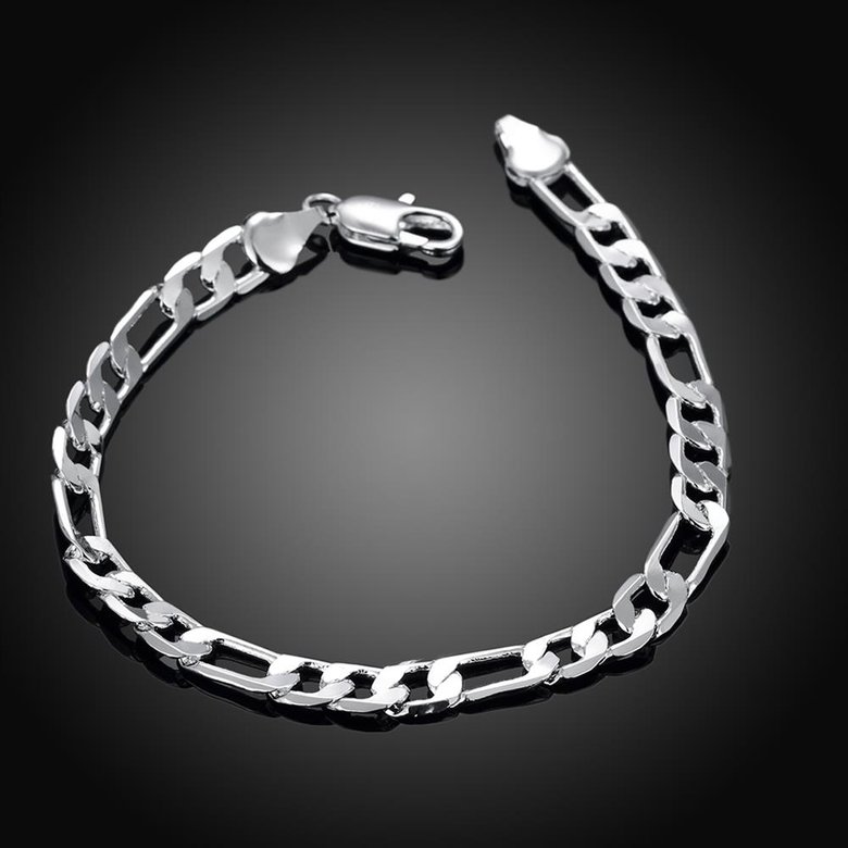 Wholesale Romantic Silver Round Bracelet TGSPB315 2