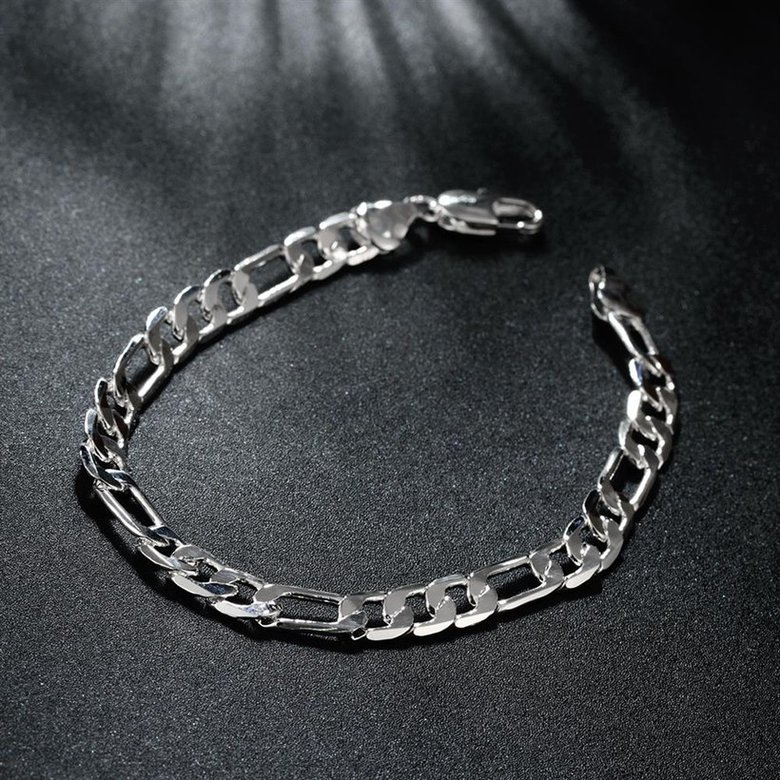 Wholesale Romantic Silver Round Bracelet TGSPB315 4