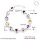 Wholesale Romantic colorful hearts Silver CZ Bracelet TGSPB016 0 small