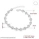 Wholesale Romantic Silver Heart CZ Bracelet TGSPB323 0 small