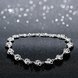 Wholesale Romantic Silver Heart CZ Bracelet TGSPB323 2 small