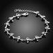 Wholesale Romantic Silver Plant CZ Bracelet TGSPB326 1 small