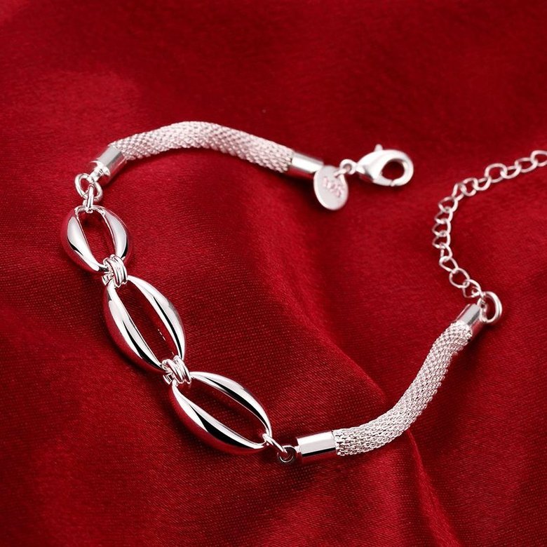 Wholesale Romantic Silver Round Bracelet TGSPB331 3