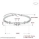 Wholesale Romantic Silver Geometric CZ Bracelet TGSPB335 0 small