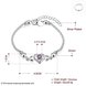 Wholesale Classic Silver Heart CZ Bracelet TGSPB336 0 small