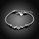 Wholesale Classic Silver Heart CZ Bracelet TGSPB336 1 small