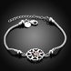 Wholesale Romantic Silver Round CZ Bracelet TGSPB337 1 small