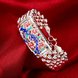 Wholesale Vintage Engraving Flower Silver Bracelet TGSPB018 1 small