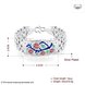 Wholesale Vintage Engraving Flower Silver Bracelet TGSPB018 4 small