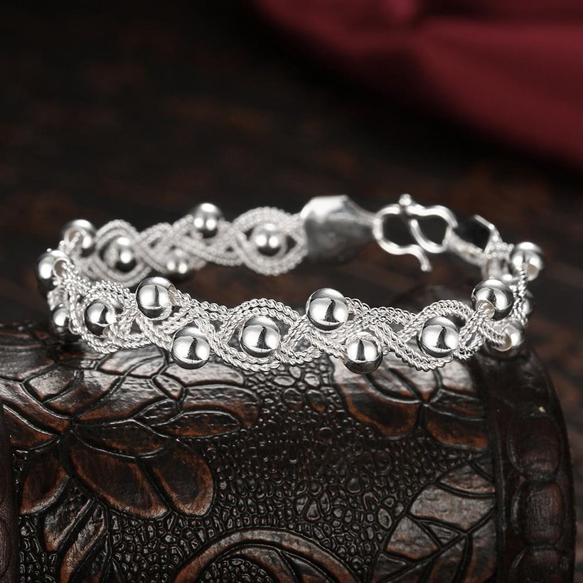 Wholesale Romantic Silver Round Bracelet TGSPB348 0