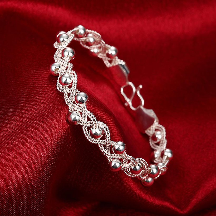 Wholesale Romantic Silver Round Bracelet TGSPB348 3