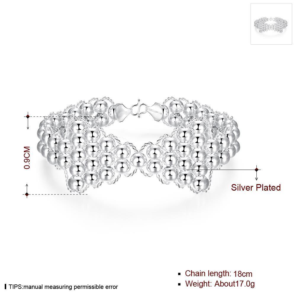 Wholesale Trendy Silver Round Bracelet TGSPB355 0