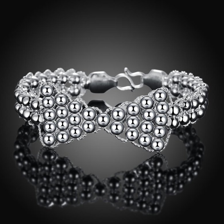 Wholesale Trendy Silver Round Bracelet TGSPB355 1