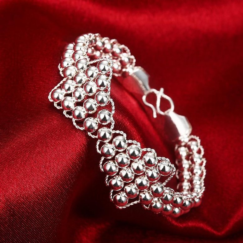 Wholesale Trendy Silver Round Bracelet TGSPB355 2