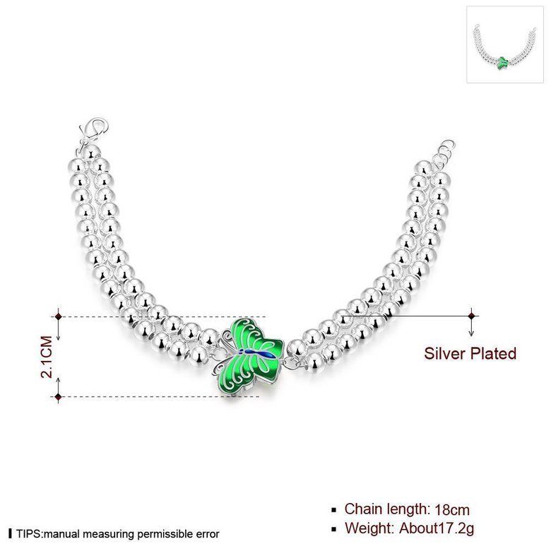 Wholesale Romantic Imitation Rhodium Animal Bracelet TGSPB360 4