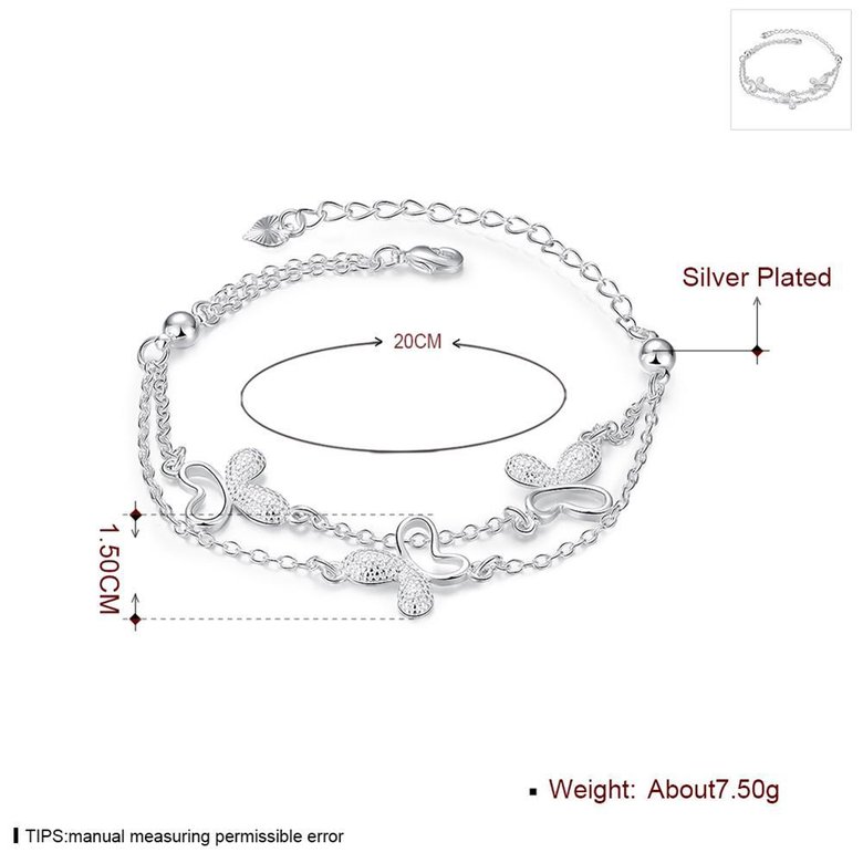 Wholesale Romantic Silver Animal Bracelet TGSPB370 0