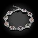 Wholesale Hot sell fashion glittery CZ Silver Bracelet TGSPB001 1 small