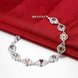 Wholesale Hot sell fashion glittery CZ Silver Bracelet TGSPB001 4 small