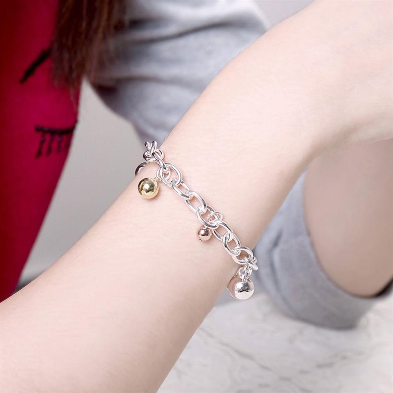 Wholesale Trendy Hot Sell Silver Bell Bracelet TGSPB027 0