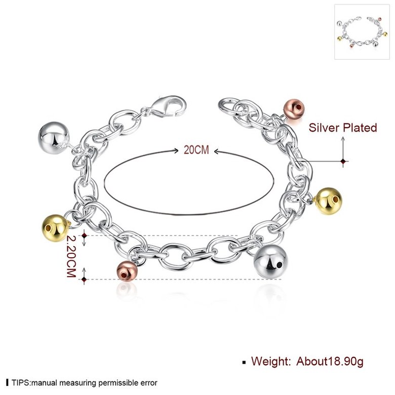 Wholesale Trendy Hot Sell Silver Bell Bracelet TGSPB027 1