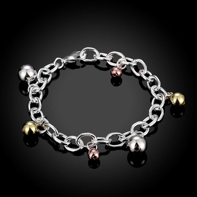 Wholesale Trendy Hot Sell Silver Bell Bracelet TGSPB027 2