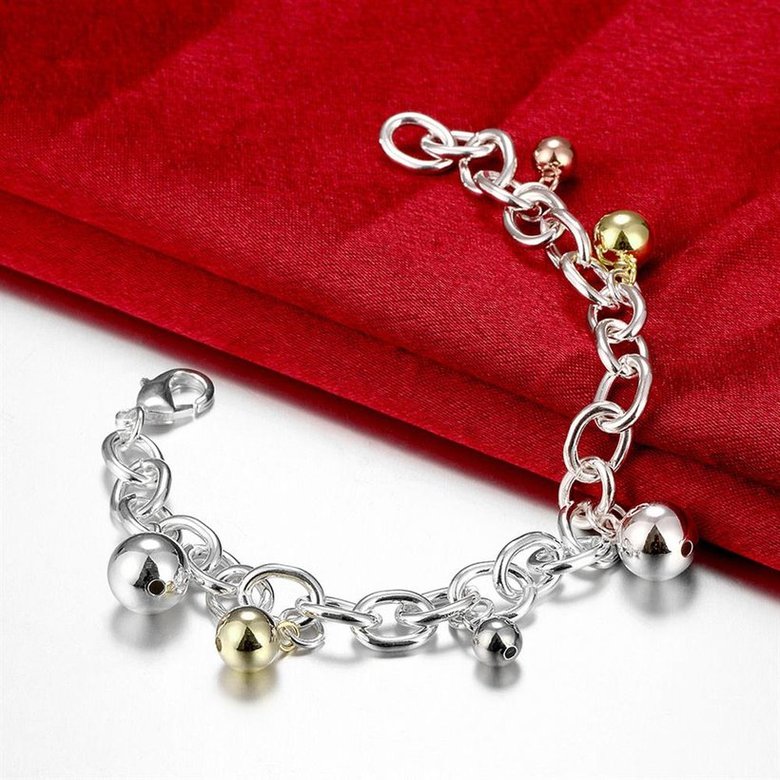 Wholesale Trendy Hot Sell Silver Bell Bracelet TGSPB027 3