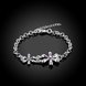 Wholesale Romantic Silver Plant CZ Bracelet TGSPB420 0 small